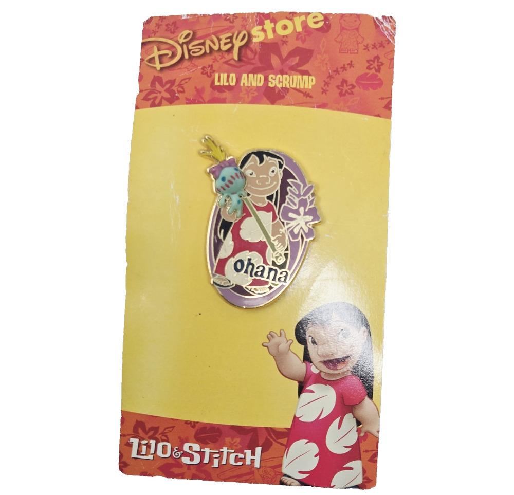 Disney Pin - Disney Store - Lilo & Scrump - Ohana